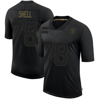 Limited Art Shell Men's Las Vegas Raiders 2020 Salute To Service Jersey - Black