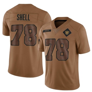 Limited Art Shell Men's Las Vegas Raiders 2023 Salute To Service Jersey - Brown