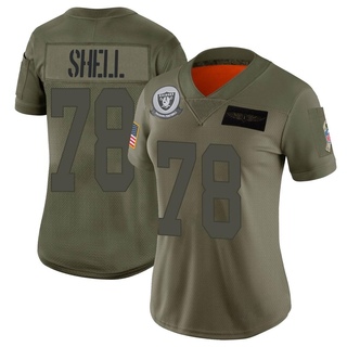 Limited Art Shell Women's Las Vegas Raiders 2019 Salute to Service Jersey - Camo