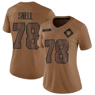 Limited Art Shell Women's Las Vegas Raiders 2023 Salute To Service Jersey - Brown