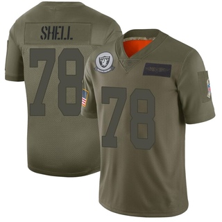 Limited Art Shell Youth Las Vegas Raiders 2019 Salute to Service Jersey - Camo